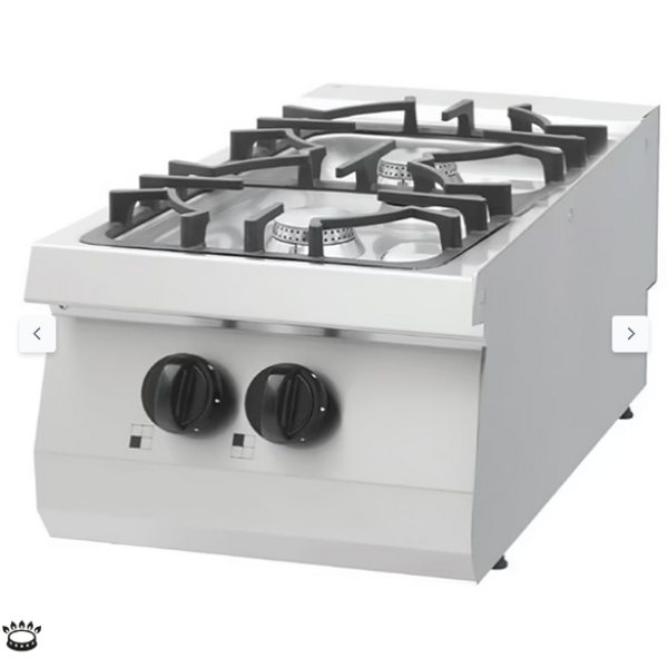  Μαγειρική εστία βαρέως τύπου - 2 καυστήρες - αέριο - μονή μονάδα - βάθος 70cm